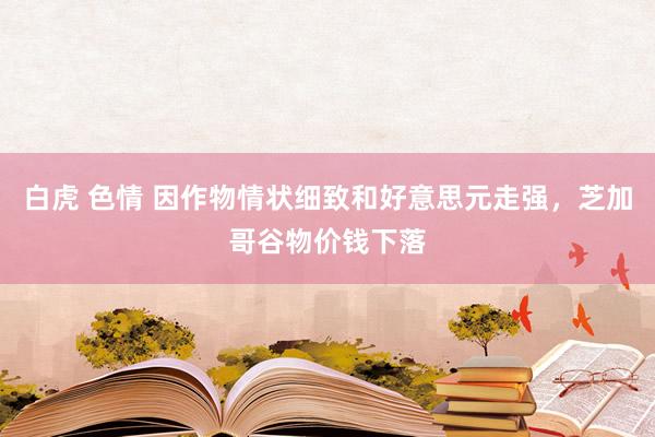 白虎 色情 因作物情状细致和好意思元走强，芝加哥谷物价钱下落