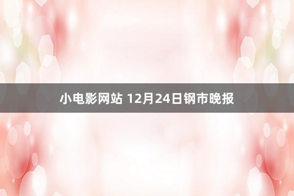 小电影网站 12月24日钢市晚报