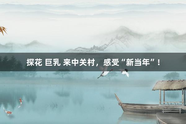探花 巨乳 来中关村，感受“新当年”！